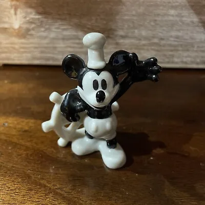 $24.99 • Buy Disney MICKEY MOUSE Steamboat Willie Porcelain Figurine Captain 1980 VINTAGE 