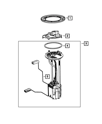 Genuine Mopar Fuel Pump/Level Unit Module Kit 68644125AA • $317.93