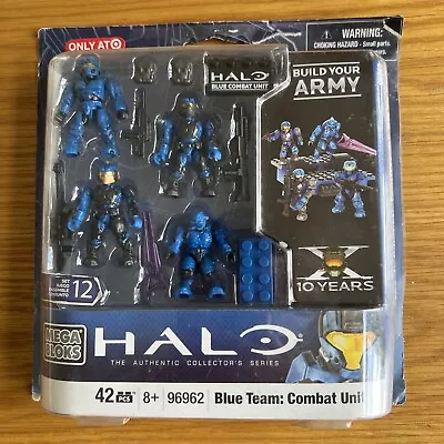 Halo Mega Blocks Blue Team: Combat Unit 96962 New • £30