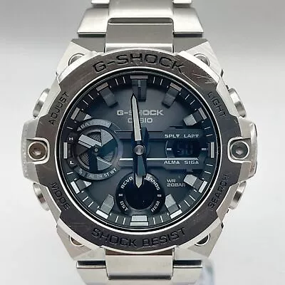 CASIO G-SHOCK G-STEEL Silver Black Dial 49.6mm Men's Watch GST-B400D-1AJF • $351.91