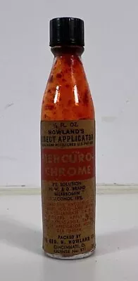 Vintage Nowland’s Direct Application Mercury Chrome 1/4 Oz Bottle Vintage • $9.99