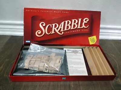 Scrabble Crossword Board Game Hasbro Vintage 2001 Complete • $9