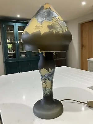 Beautiful Reproduction Emile Galle Lamp In Very Good Condition • £140