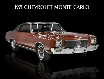 1971 Chevrolet Monte Carlo NEW METAL SIGN: Pristine Original Look Restoration • $19.88