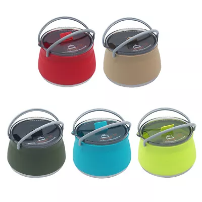 Silicone Folding Kettle Portable Coffee Tea Cooker Collapsible Mini Boiling Pot • £15.09