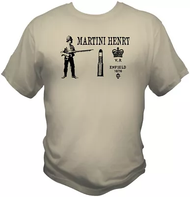 British Martini Henry Rifle T Shirt Hand Made In The USA 577-450  Zulu War • $19.99