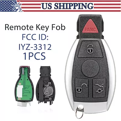 Remote Key Fob IYZDC For Mercedes C230 C250 C280 C300 C350 C400 CLK350 CLK550 • $17.69