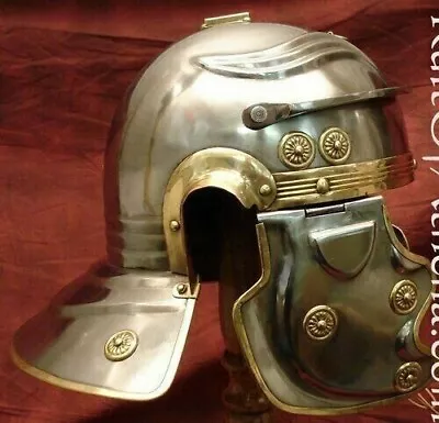 Antique Roman Helmet Imperial Soldier Helmet Medieval Gallic Centurion Helmet • $91.79