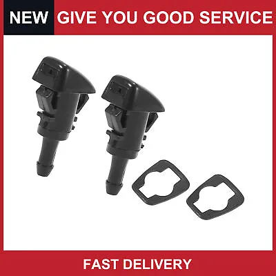 Pack Of 2 For Mitsubishi Eclipse Galant Front Windshield Wiper Nozzles Black • $10.19