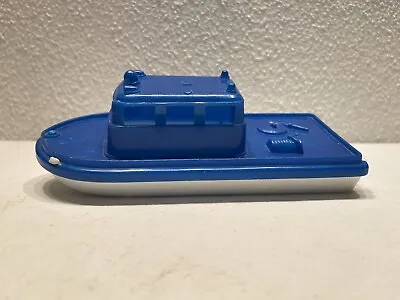 Vintage! GAY TOYS Inc 7  Blue Plastic Ship Toy  Tugboat #325 - Made In USA #BA • $19.90