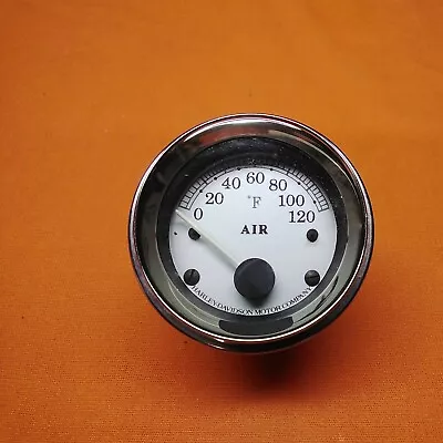 Harley-davidson Genuine Touring Silver Face Air Temp Gauge 75166-01 • $35