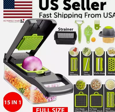 Vegetable Chopper - Spiralizer Vegetable Slicer - Onion Chopper • $14.50