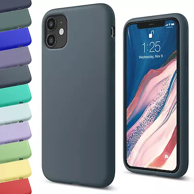 Silicone TPU Case For Apple IPhone 11 12 Pro Max X XS SE XR 6 7 8 Plus Matte Gel • £2.99