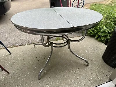 $299 • Buy Vintage 1950s Virtue Brothers  Chrome Furniture  Dining Set - Table