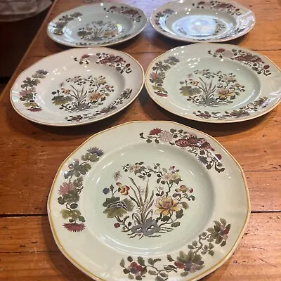 5 Adams China Ming Jade Green Calyx Ware 8 1/4  Salad Plates • $30