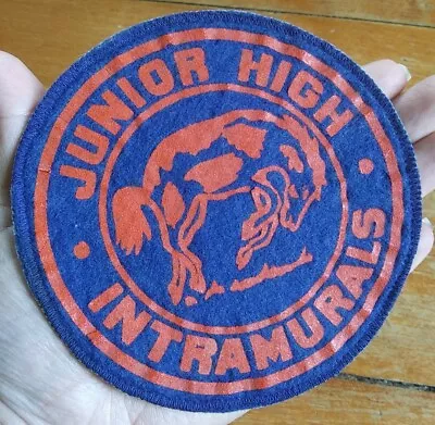 Vintage Bucking Horse Mustang Colt RODEO Club Junior High Intramurals Patch • $17.99