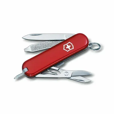 NEW In Box Victorinox  SIGNATURE Red Swiss Army 58mm Knife  54091  0.6225-033-X1 • $29