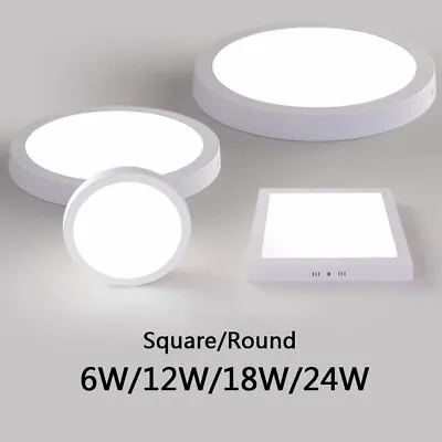 £1.65 • Buy Modern LED Ceiling Light Round Panel Down Lights Bathroom Kitchen Bedroom Lamp