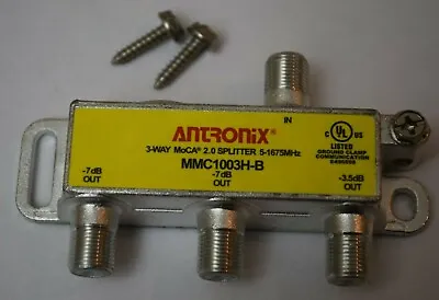 3 WAY ANTRONIX MMC1003H MOCA 2.0 SPLITTER FIOS FRONTIER VERIZON MoCA 5-1675MHz • $6.95