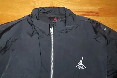 Nike MICHAEL JORDAN No. 23 CHICAGO BULLS Flight Zippered 2XL Windbreaker Jacket • $125