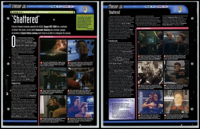 £1.49 • Buy Shattered - Voyager - Star Trek Fact File Page