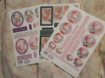 3 X Fairy Doodles A4 Die Cut Decoupage Birthday/Best Wishes/Christmas Stackers • £1.79