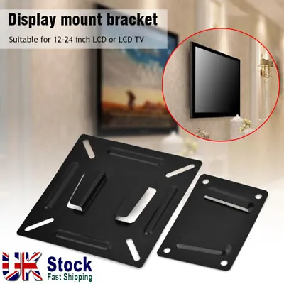 £6.49 • Buy Small TV Wall Bracket Slim Fixed For 12-24 Inch Plasma Monitor Flat Fixed Slim