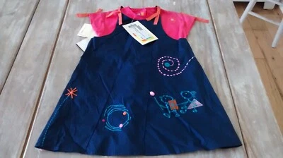 £25.99 • Buy SAVE£40 Marese Designer Girls 2pce Cute Pinny And Tee Dress Set 3yrs Rrp£65.99