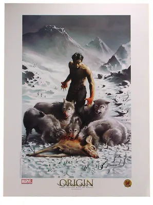 Wolverine Origin Feasting With Wolves Lithograph By Richard Isanove Marvel X-Men • $24.95