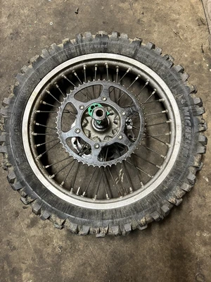 $229.99 • Buy For Kawasaki KX250 KX450 19 X2.15  Spoked Rear Wheel Set KX250F KX450F 2006-2018