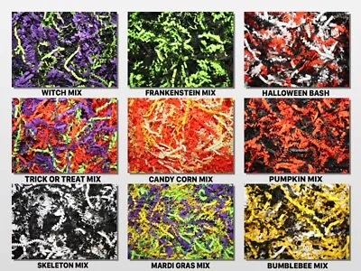 Halloween Mix Crinkle Paper Shred Choose Color Mix & Package Amount • $209.95