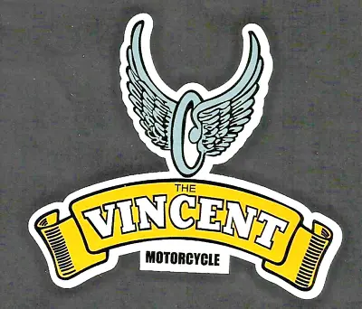 VINCENT MOTORCYCLES GARAGE GAS STATION VINYL STICKER DECAL Ariel Indian • $3.69