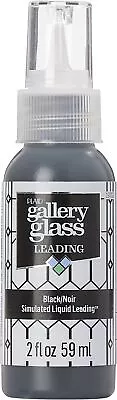 FolkArt Gallery Glass Liquid Lead 2oz-Black 19702 • £12.44