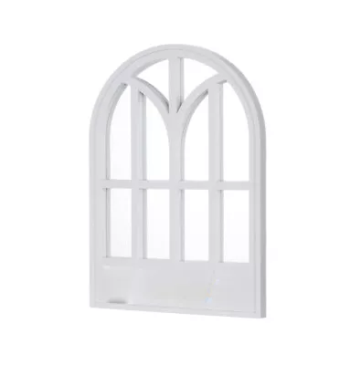 White Arched Style Wall Mirror Girls Room Hall Way Mirror Home Decor Mirror New • £14.68