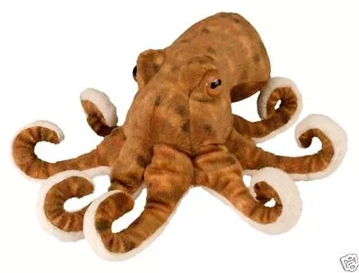 New Wild Republic Cuddlekins 8  Octopus Plush Cuddly Soft Toy Teddy • £10.95