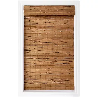 Custom Made Cordless Natural Woven Wood Blinds For Windows - Choose Size & Color • $77.98