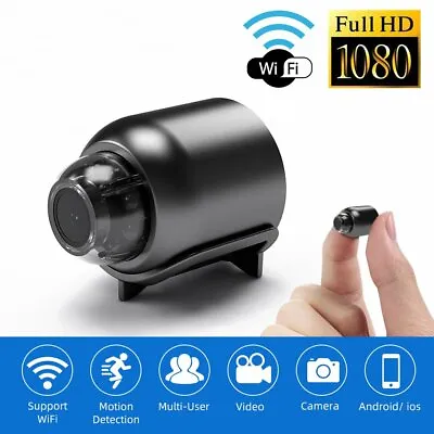 HD 1080P Mini Hidden Spy Camera WiFi Wireless Night Vision Motion Detection AU • $33.57