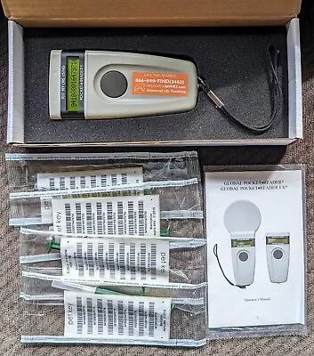 PetKey Pet Recovery Service Global Pocket Reader Includes 4 Microchips Tested • $249.95