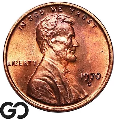 1970-S Lincoln Cent Memorial Penny Small Date Superb Gem BU++ RD • $12.50