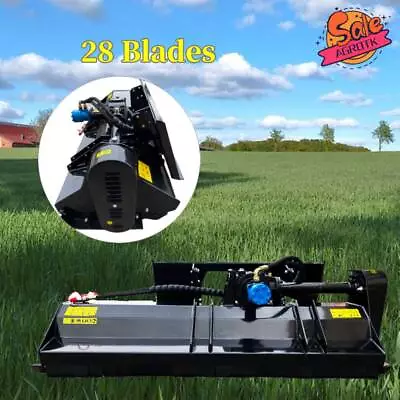 67'' Hydraulic Skid Steer Flail Mower Heavy Duty Rotary Brush Cutter Finishing • $2299