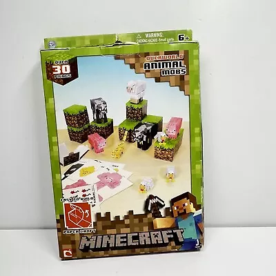 Minecraft Papercraft Animal Mobs Set Over 30 Pieces Pigs Cows Ocelot + Stickers • $21.60