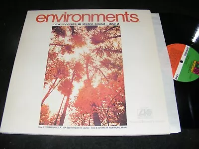 ENVIRONMENTS LP Clean Volume 2 SR ATLANTIC ISSUE Gatfld TINTINNABULATION Dawn PA • $7.50