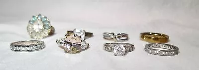 Vintage Sterling Silver Rings - Lot Of 8 - K1997 • $94