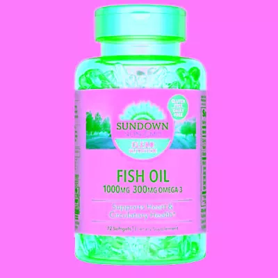 Sundown Naturals Fish Oil 72 Count 1000 Mg • $12.84