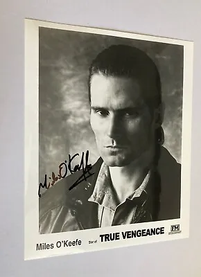 Miles O'Keefe Actor True Vengeance Movie Signed Autographed Photo • $50