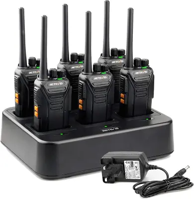 Retevis RT27 Walkie Talkie Long Range Walkie Talkies For Adults With 6 Way Cha • £158.61