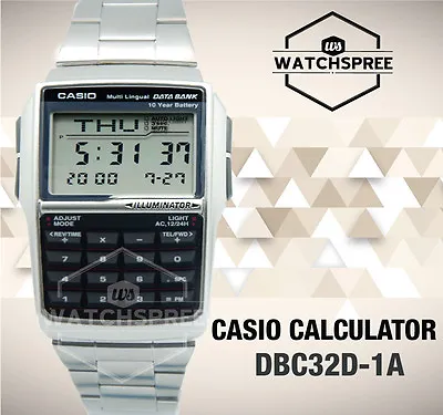 Casio Multi-Lingual Data Bank Watch DBC32D-1A • $46.70