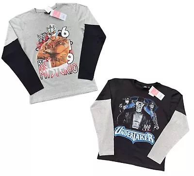 £10.99 • Buy Wwe Wrestling Long Sleeved Tshirt Rey Mysterio & Undertaker Age 14-16 Yrs