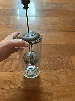 Vintage Unique Glass Measuring Jar Liquid And Pound W/ Lid That Sifts (see Descr • $19.99