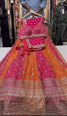 Lehenga Choli Indian Wedding Pakistani Wear Bollywood Designer Party Readymade • $65.98